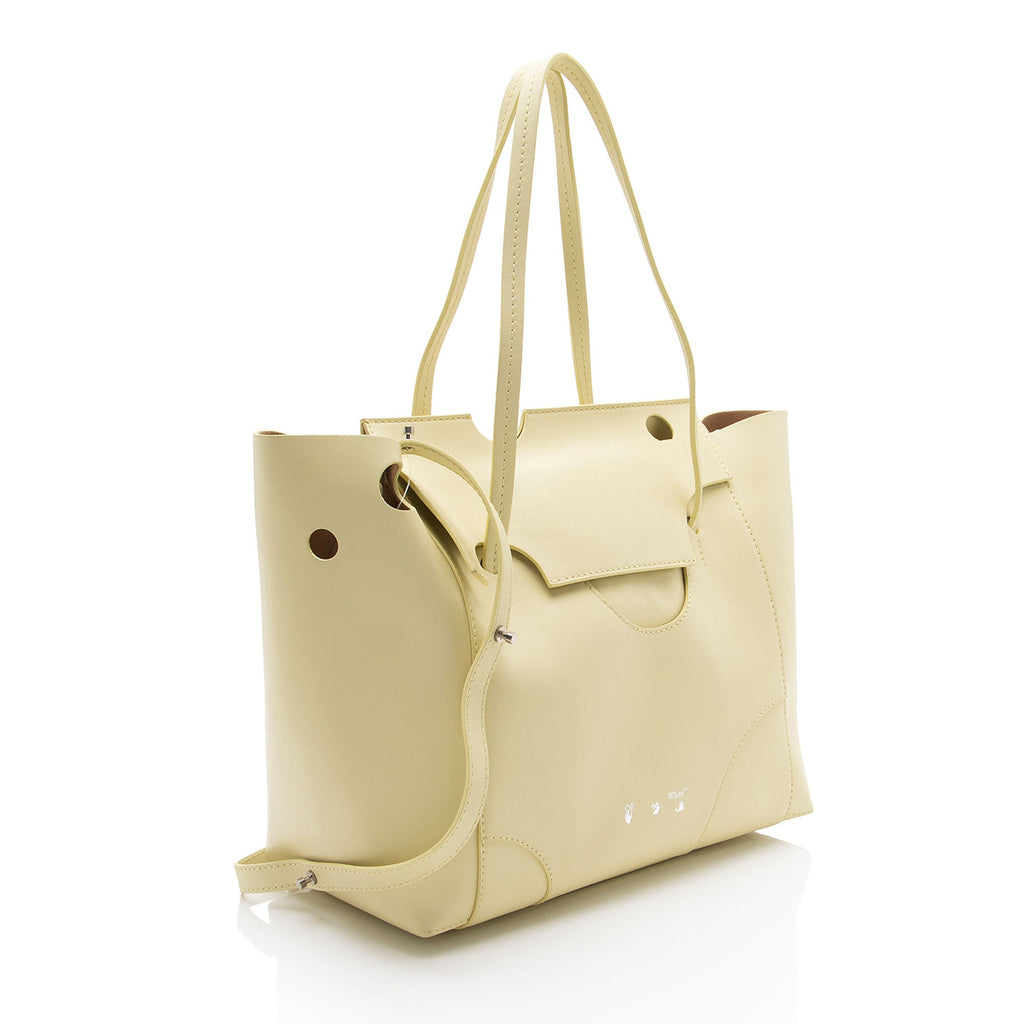 Off-White Leather Burrow 38 Tote