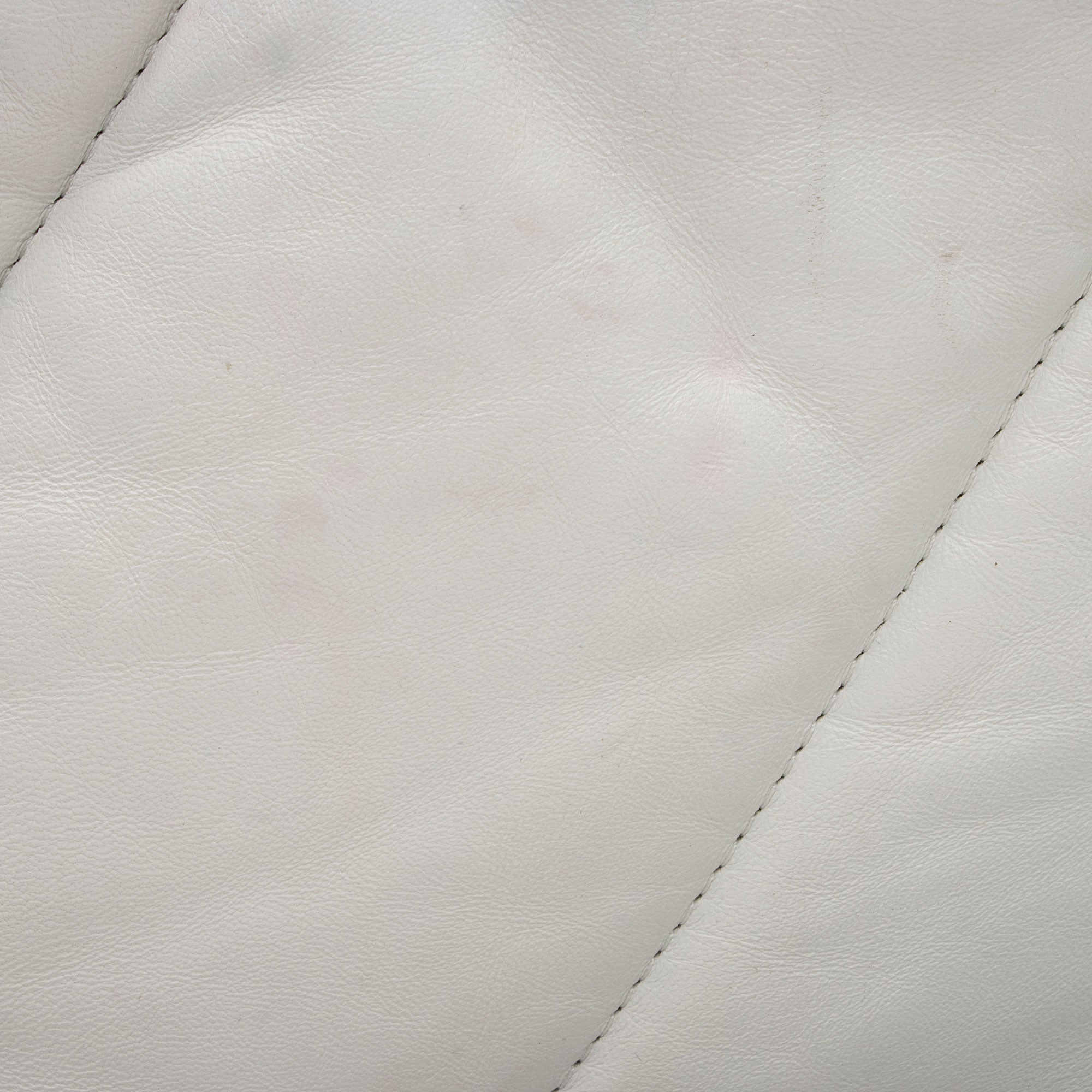 Off-White Leather Nailed Zipped Tote