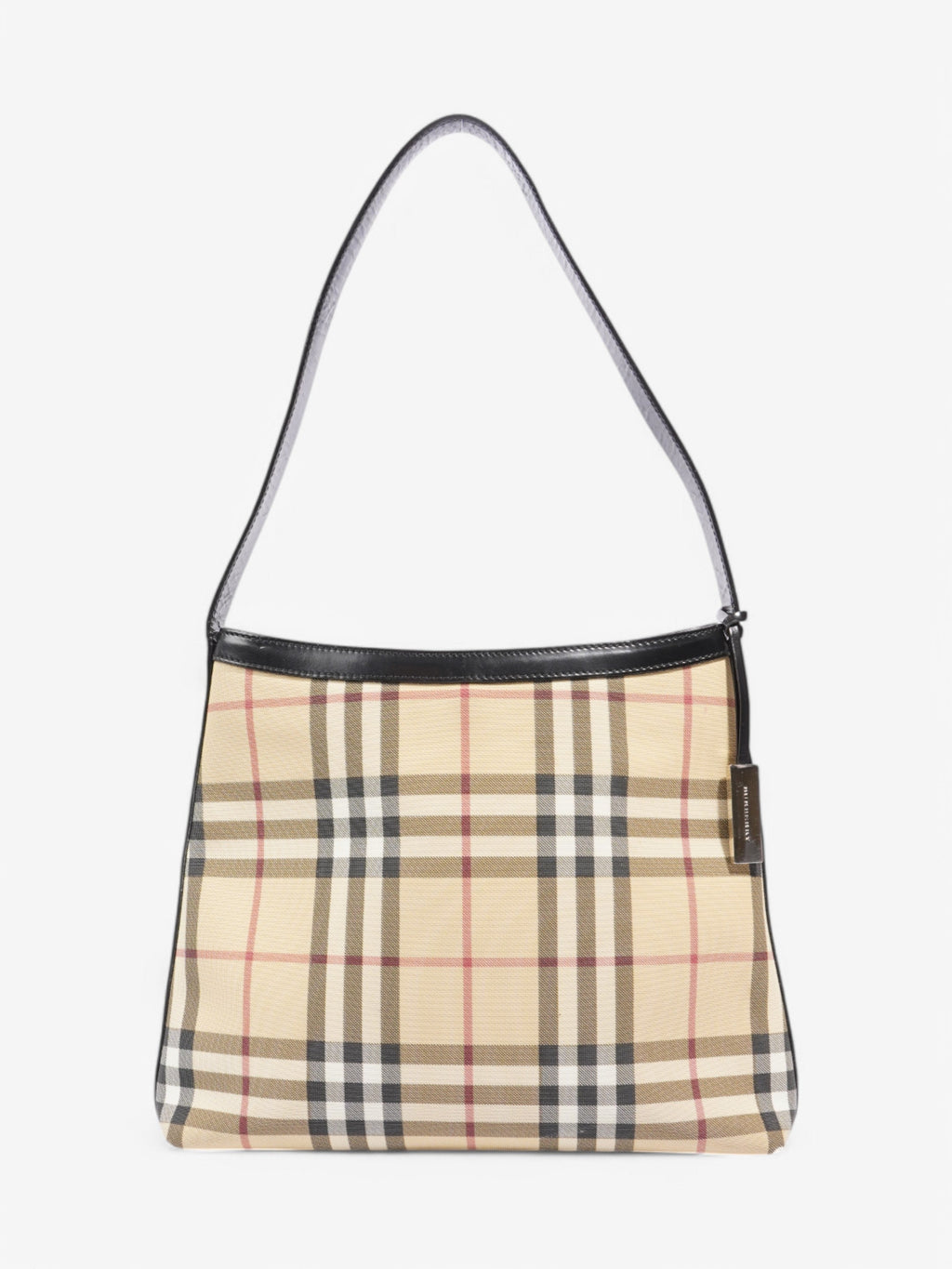 Burberry Shoulder Bag Check Coated Canvas