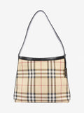 Burberry Shoulder Bag Check Coated Canvas