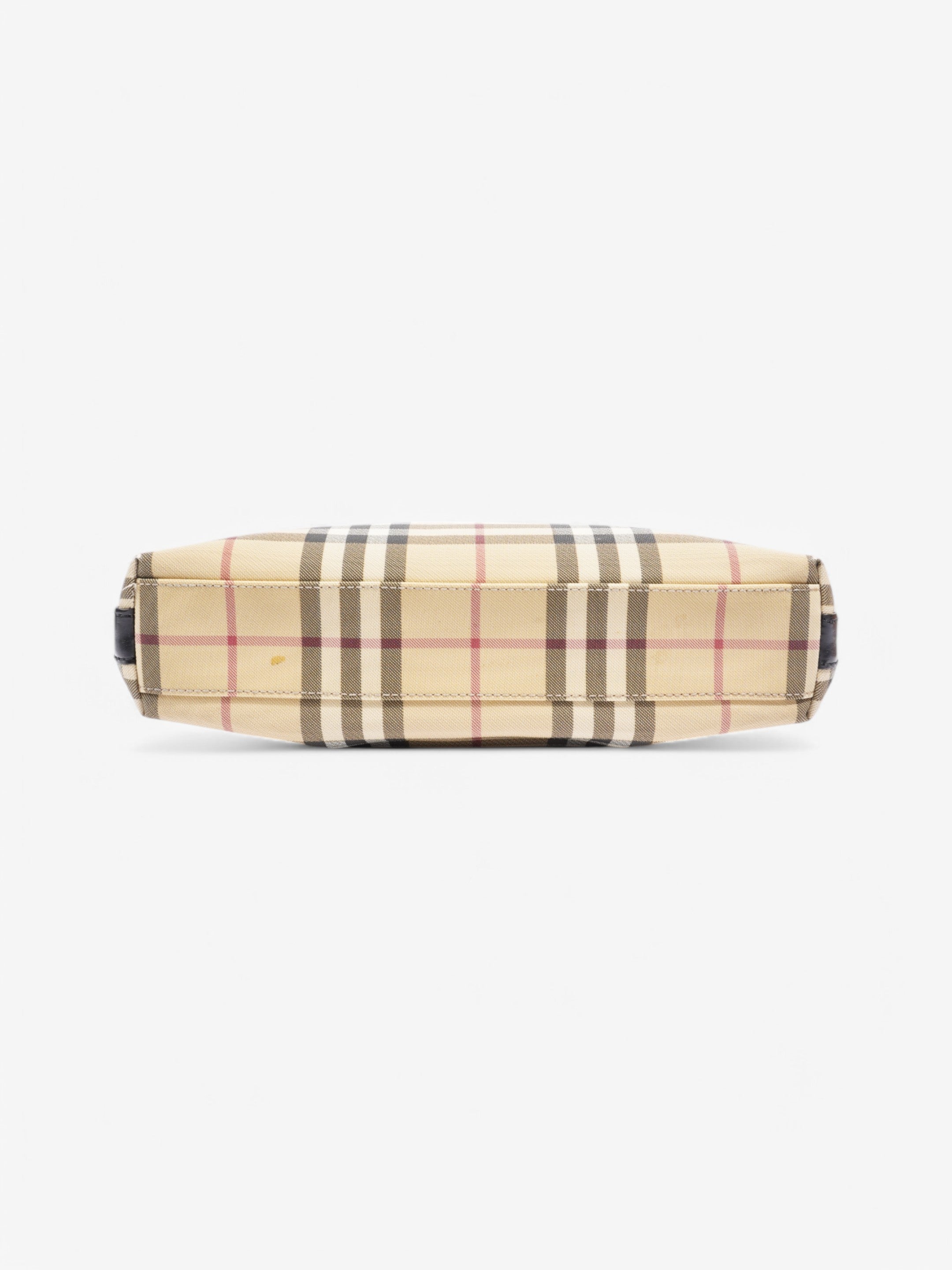 Burberry Shoulder Bag Check Coated Canvas