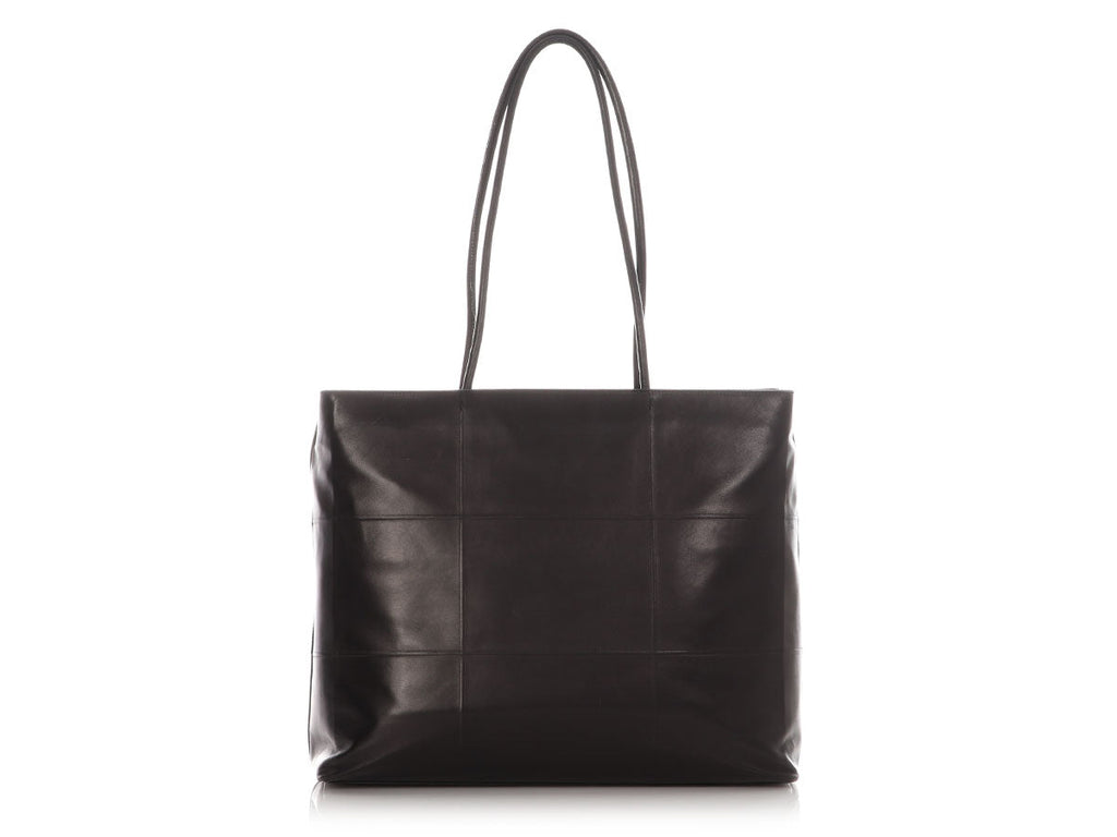 Prada Black Nappa Pieghe Tote