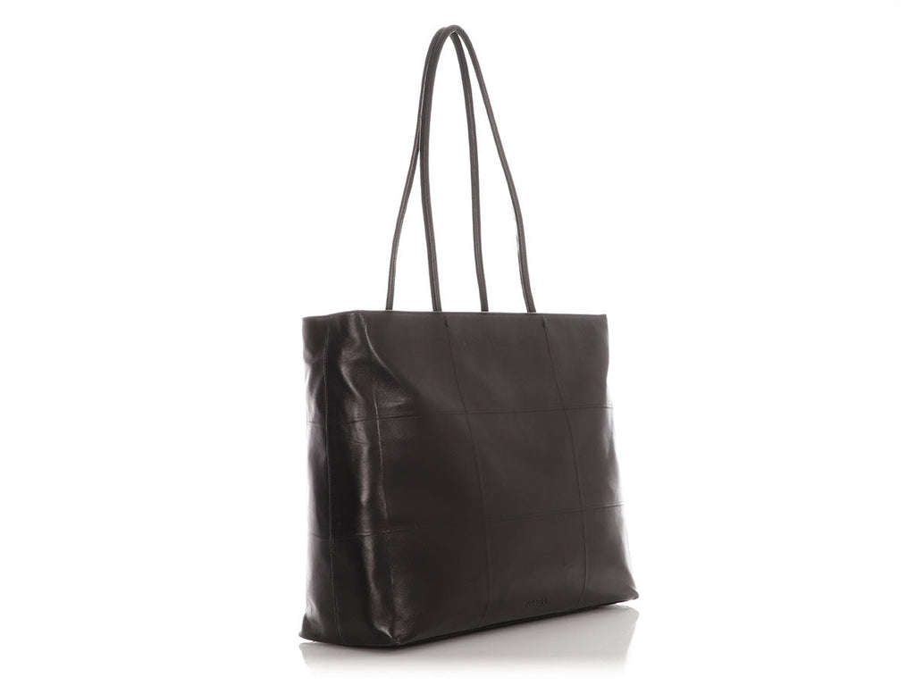 Prada Black Nappa Pieghe Tote
