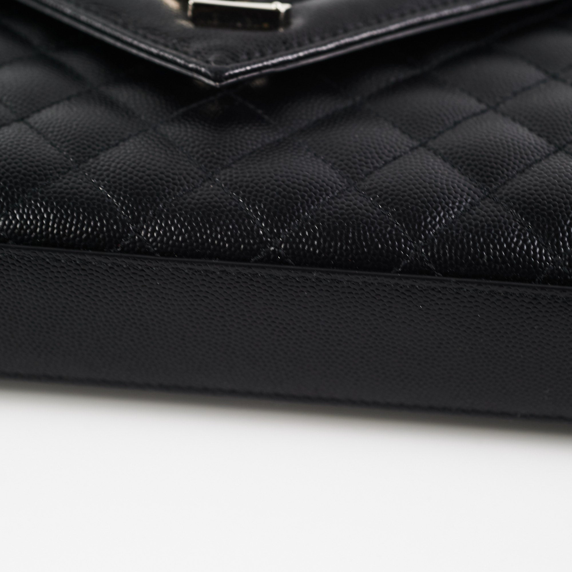 Saint Laurent Medium Black Envelope Shoulder Bag