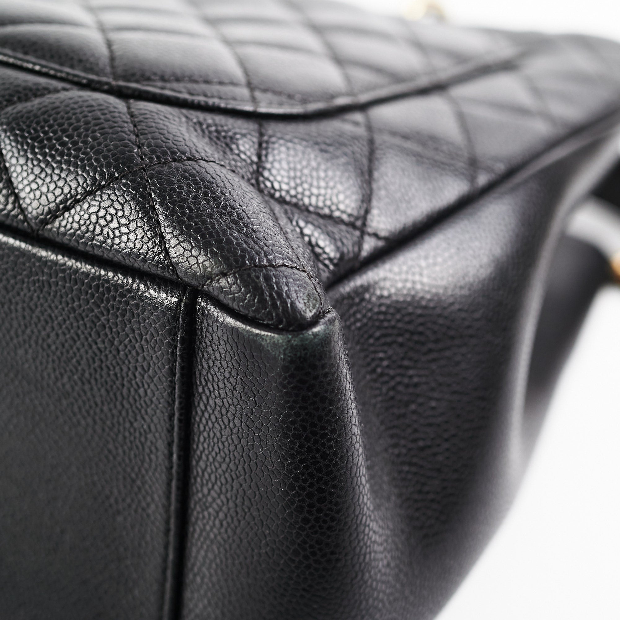 Chanel Black Caviar Grand Shopping Tote GST