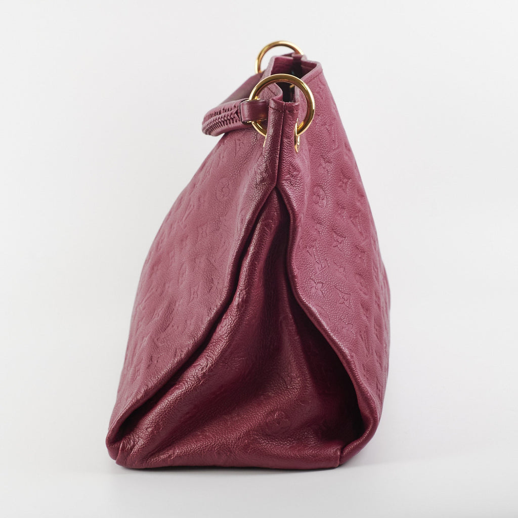 Louis Vuitton Artsy Burgundy MM Shoulder Bag