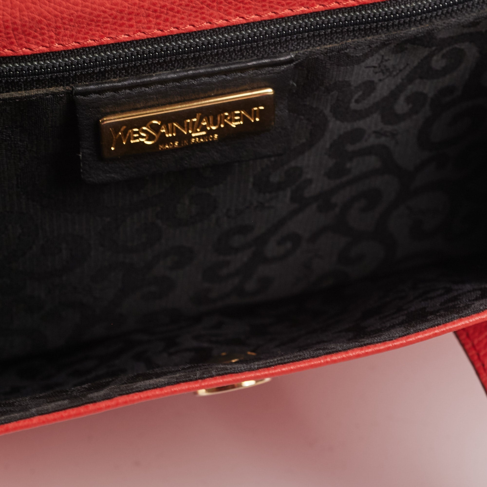 Saint Laurent Vintage Red Shoulder Bag