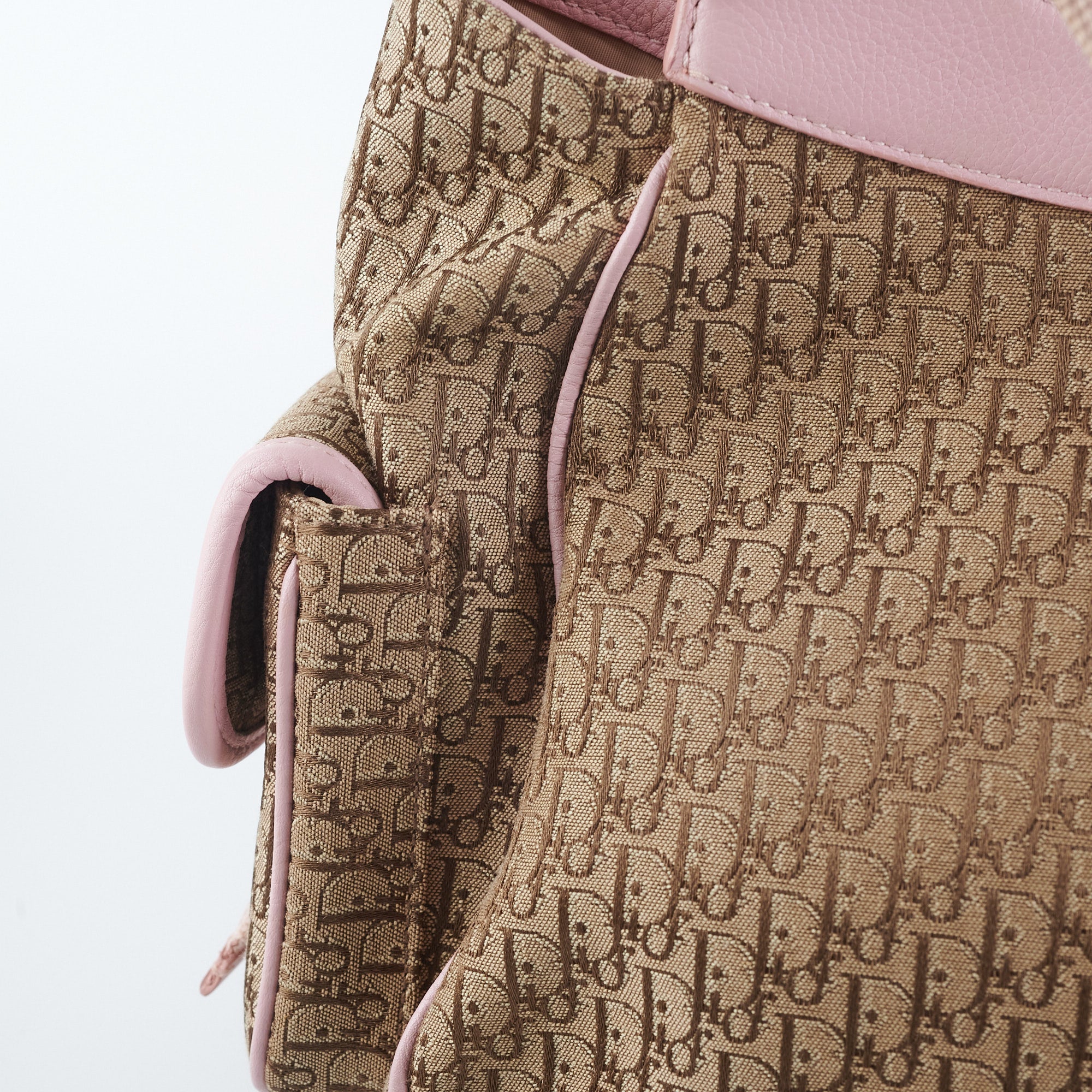 Dior Trotter Diorissimo Brown/Pink Shoulder Bag