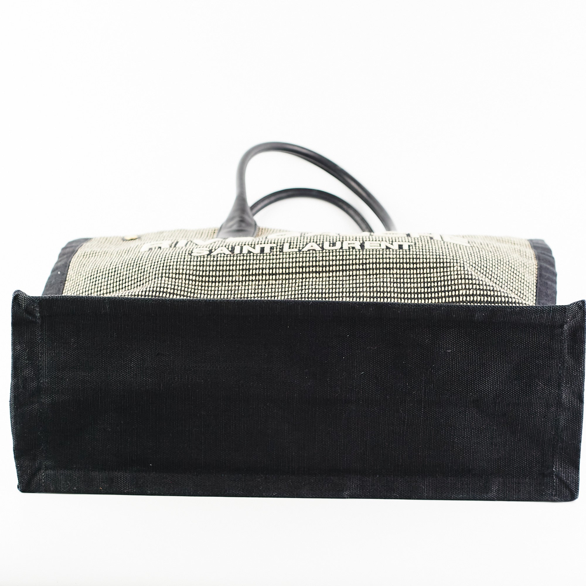 Saint Laurent Rive Gauche Tote Bag Black/Beige