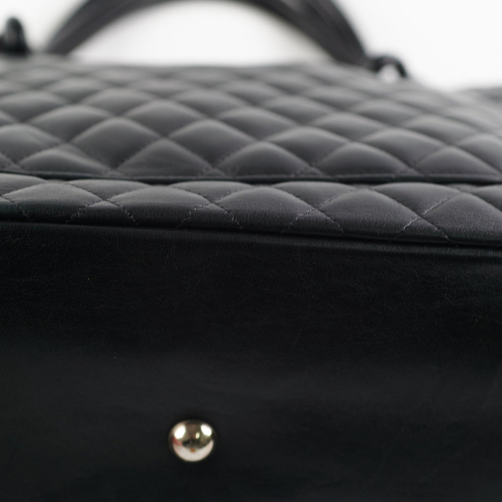 Chanel Cambon Black Lambskin Tote