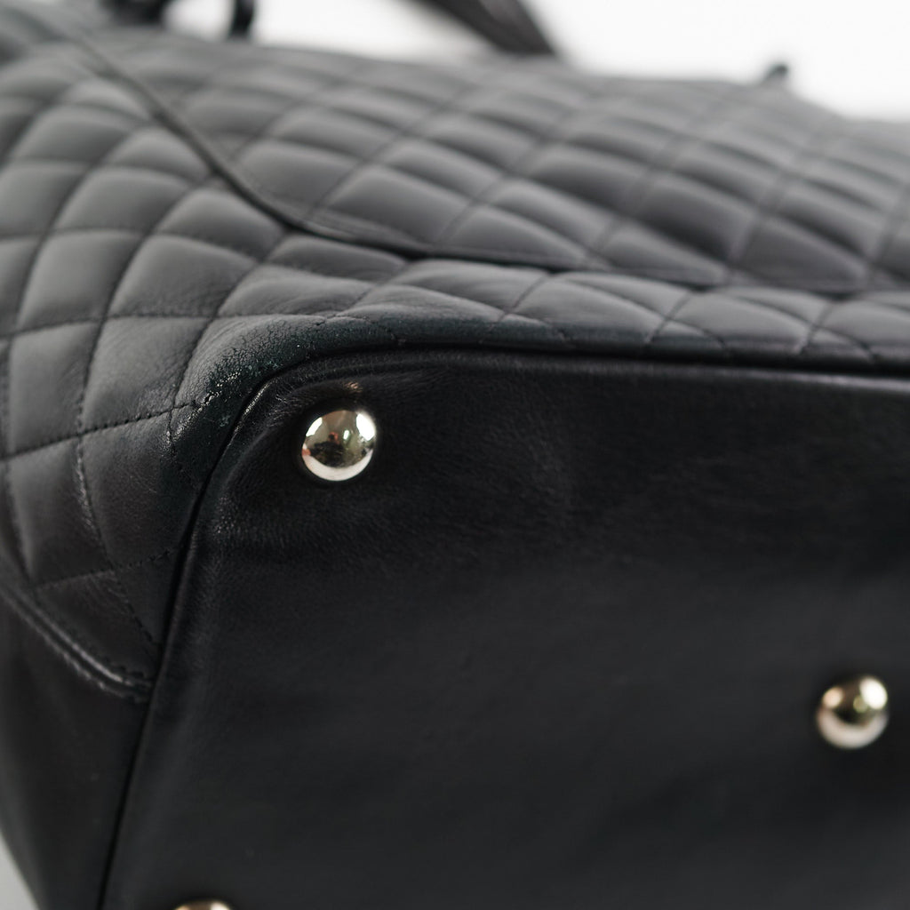 Chanel Cambon Black Lambskin Tote