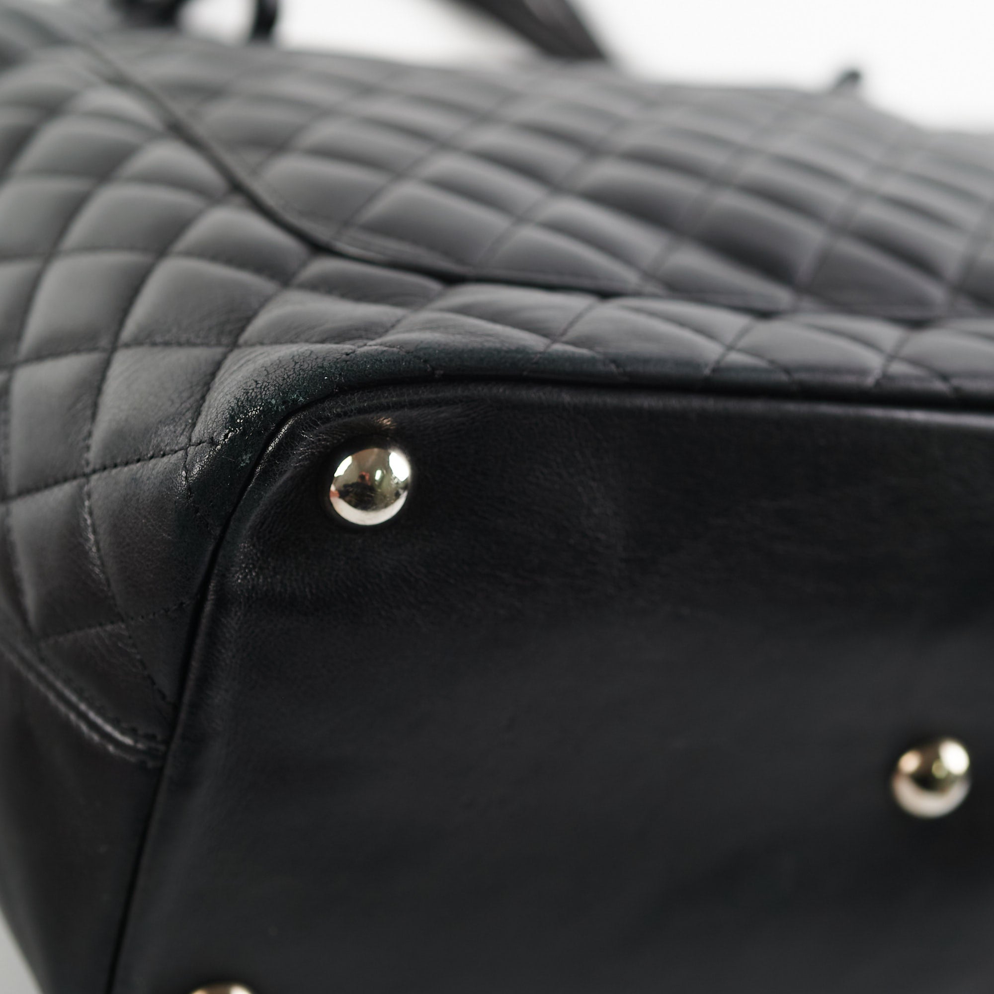 Chanel Cambon Black Lambskin Tote
