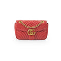 Gucci Small Marmont Red Shoulder Bag