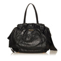 Prada Bow Lambskin Leather Shoulder Bag (SHG-29520)