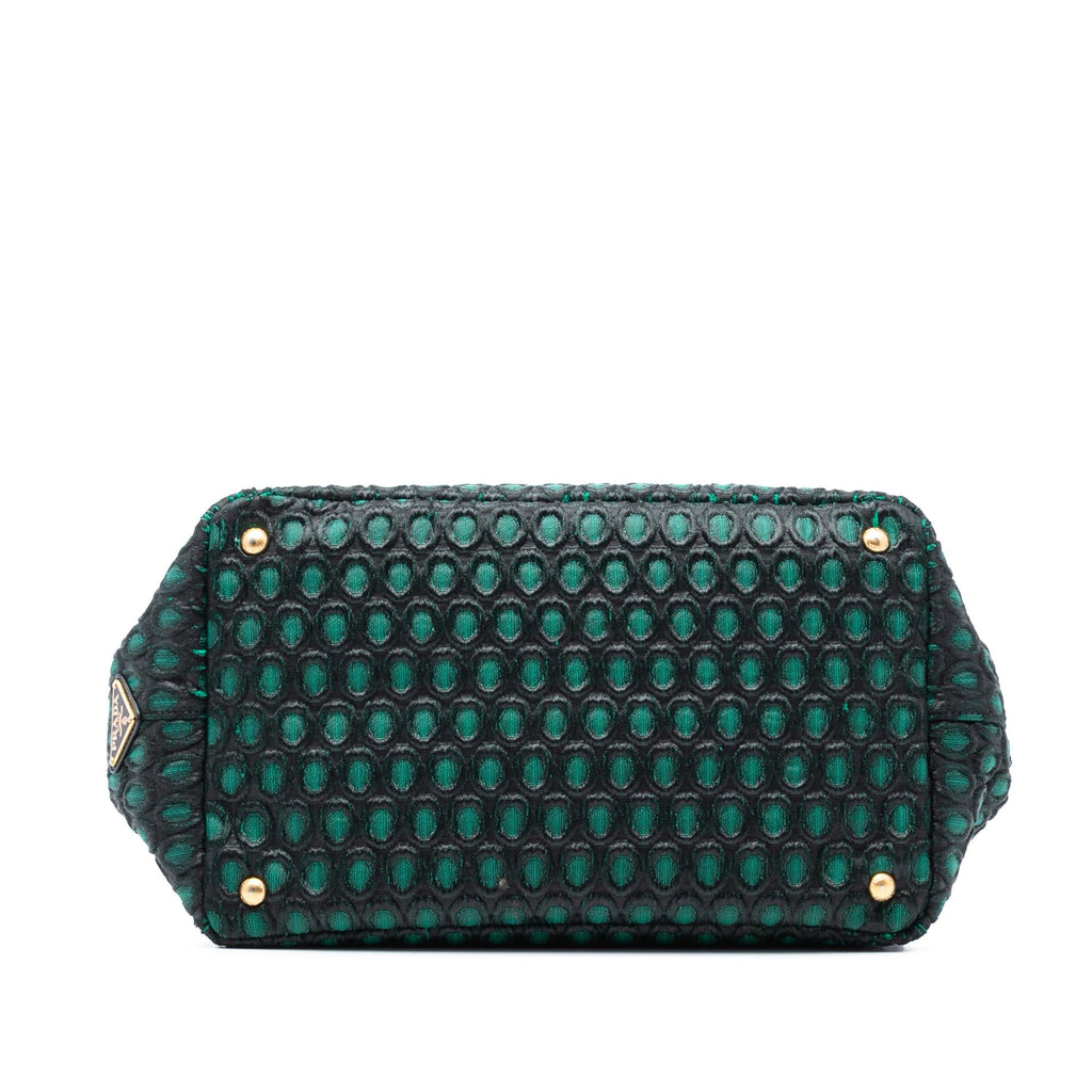 Prada Broccato Canapa Satchel