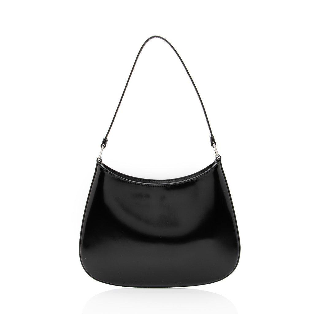 Prada Brushed Leather Cleo Shoulder Bag