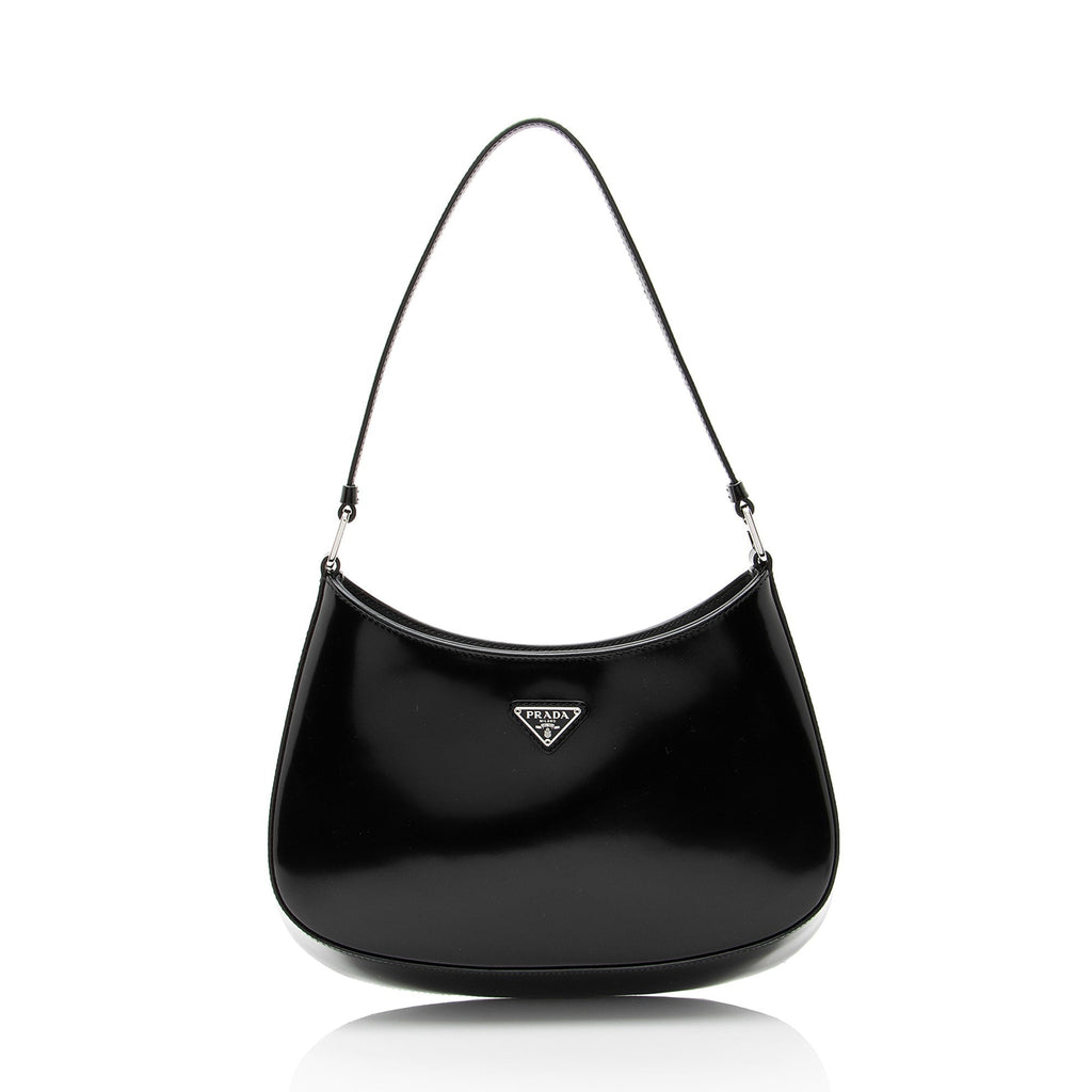 Prada Brushed Leather Cleo Shoulder Bag