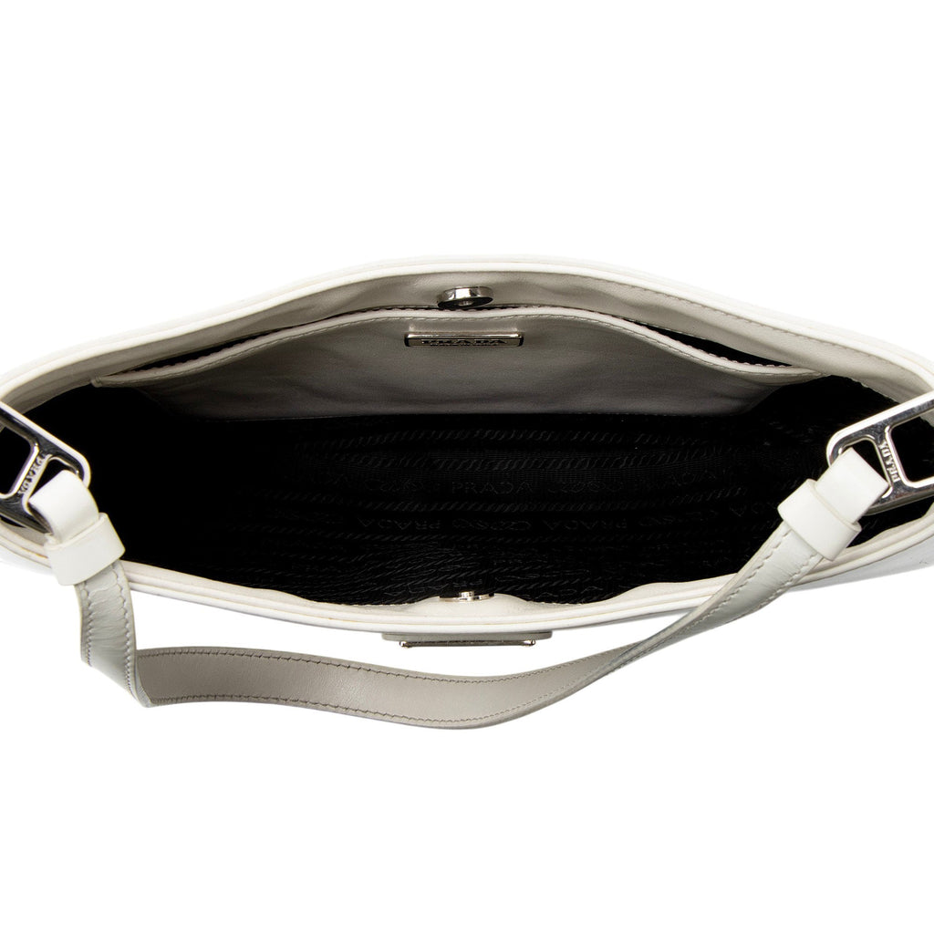 Prada Brushed Leather Cleo Shoulder Bag