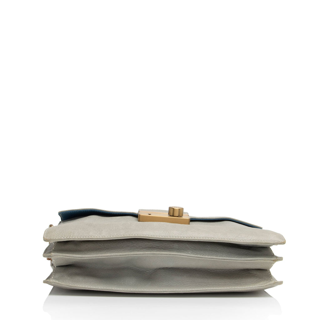 Prada Buffalo Sound Flap Padlock Shoulder Bag (SHF-9Xfle4)