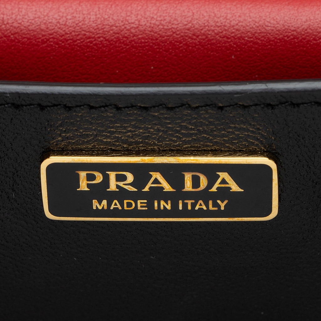 Prada Calfskin Cahier Shoulder Bag