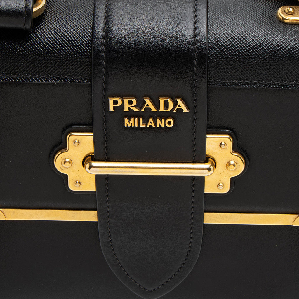 Prada Calfskin Cahier Top Handle