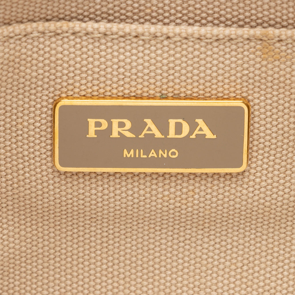 Prada Canapa Crystal Studded Tote