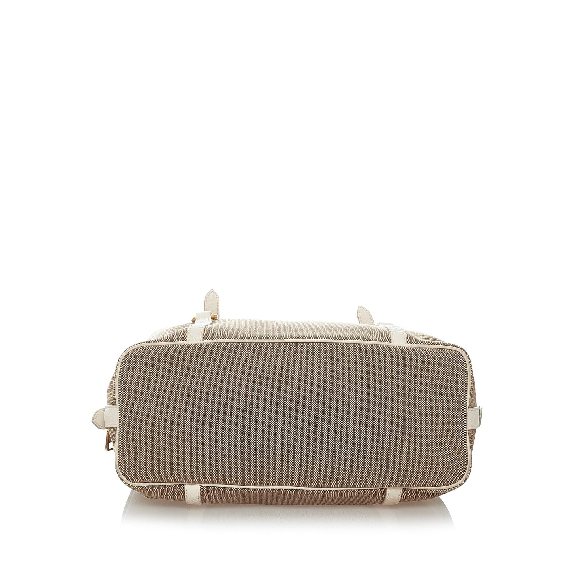 Prada Canapa Logo Canvas Shoulder Bag (SHG-32655)