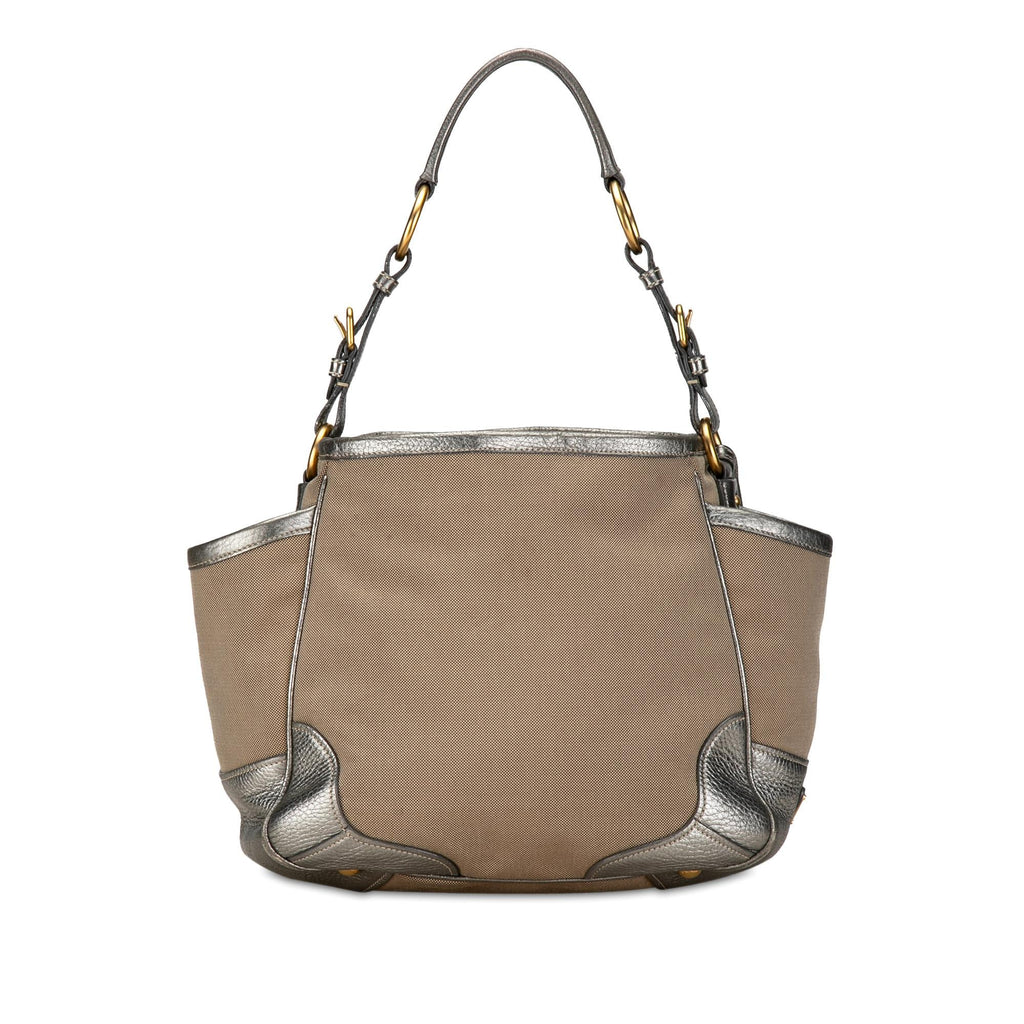 Prada Canapa Logo Shoulder Bag (SHG-MtRggi)