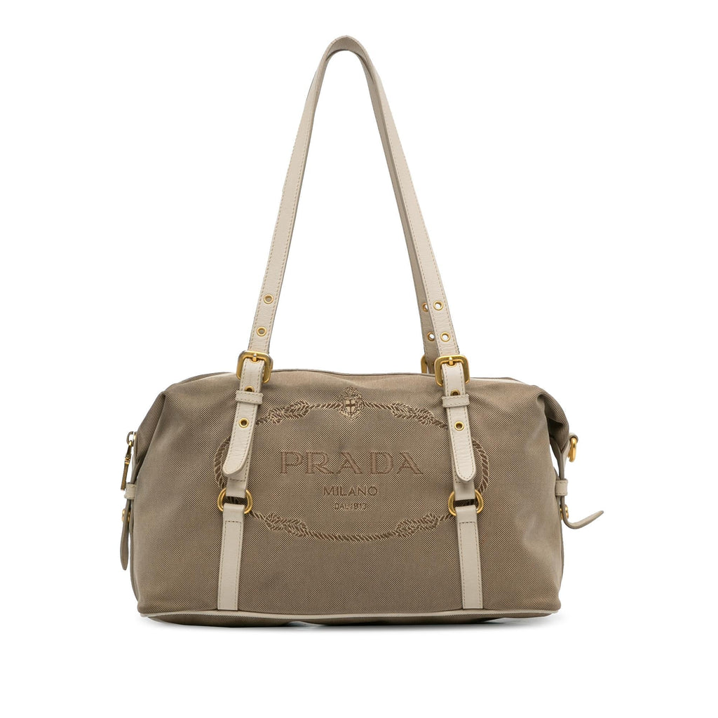 Prada Canapa Logo Shoulder Bag