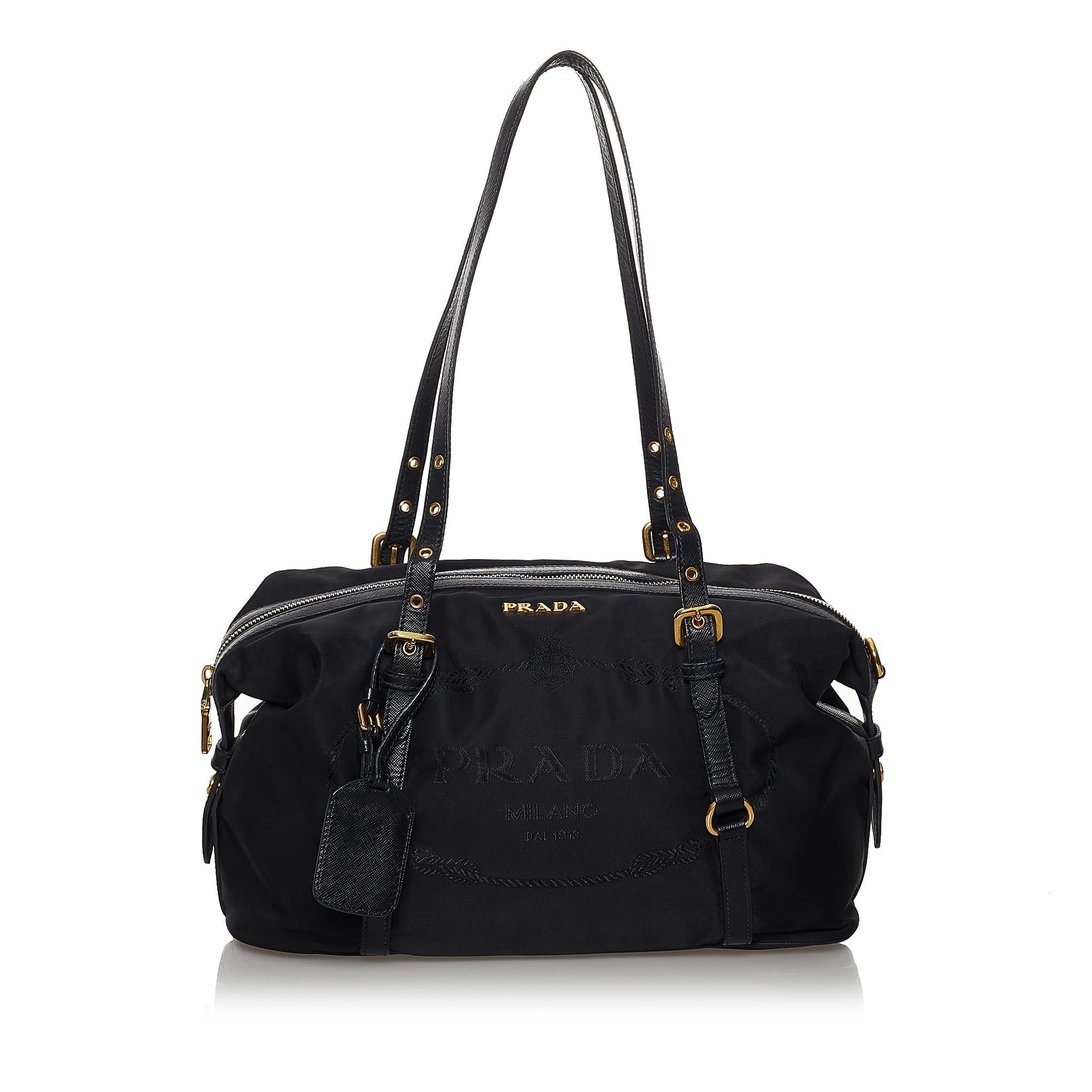 Prada Canapa Logo Tessuto Shoulder Bag (SHG-29804)