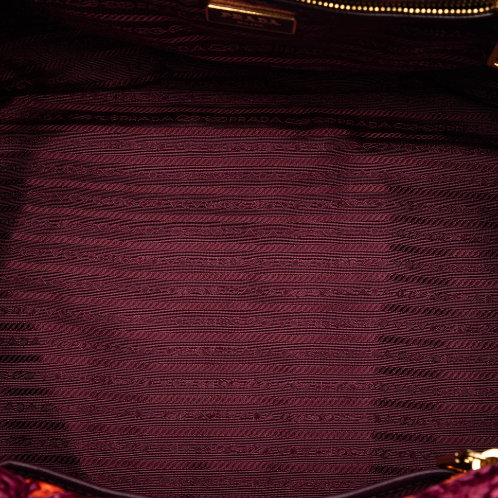 Prada Canapa Raffia Tote