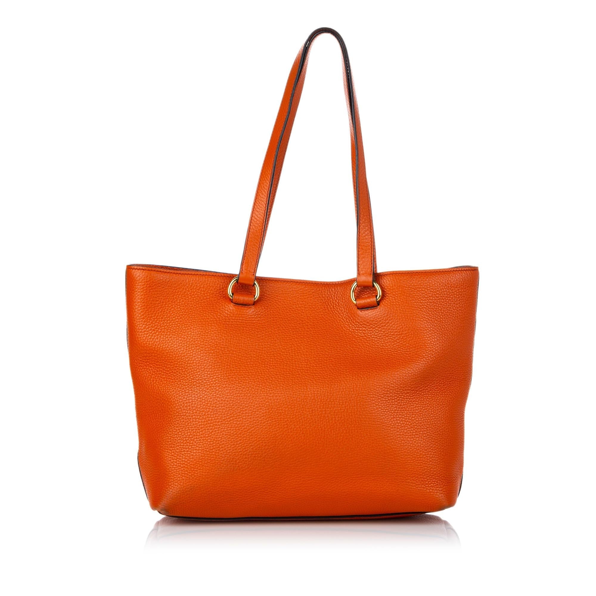 Prada Canapa Vitello Daino Tote Bag (SHG-30276)