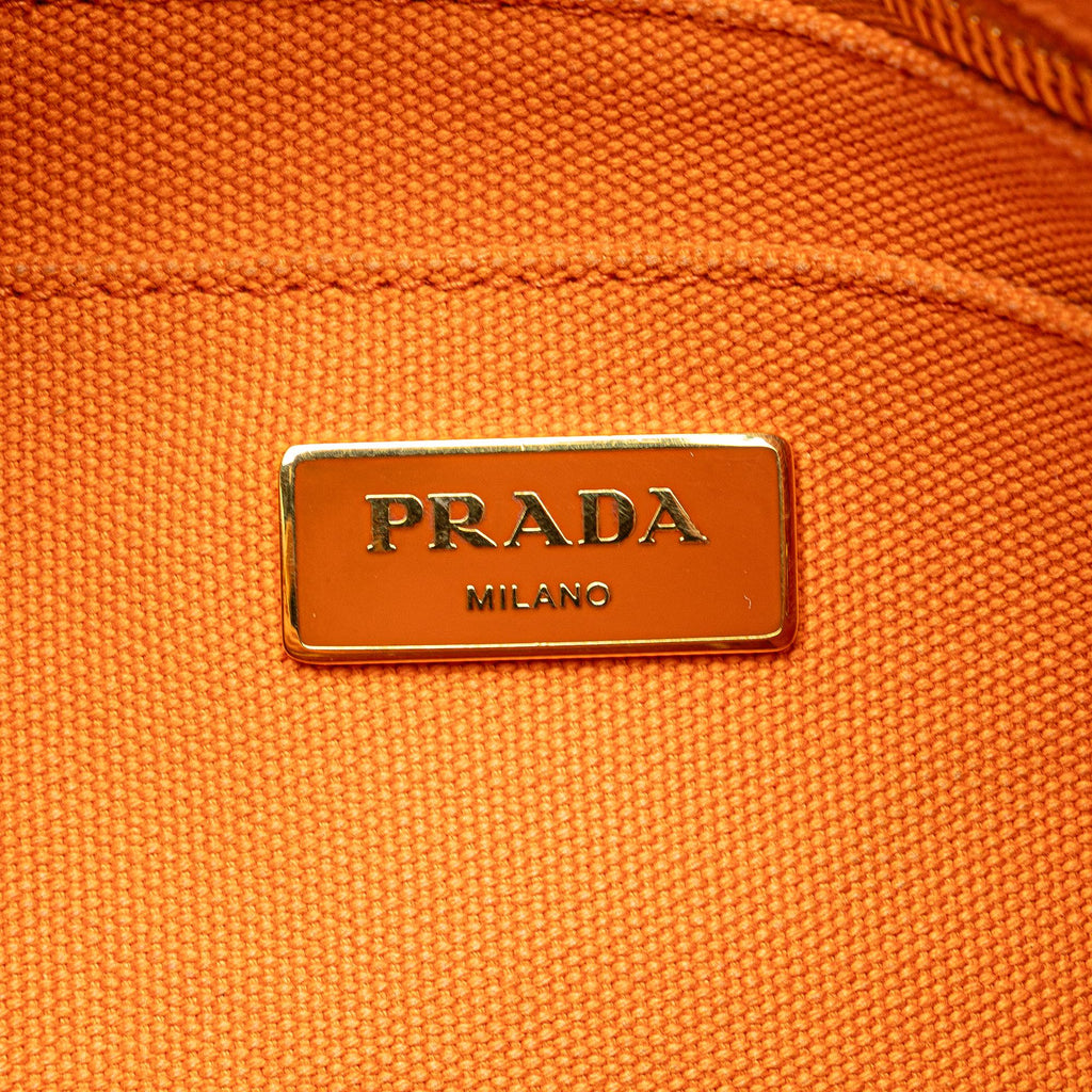 Prada Canvas Canapa Bijoux Satchel