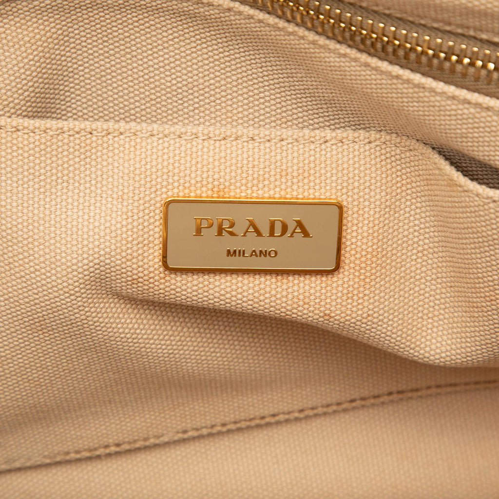 Prada Canvas Canapa Bijoux Satchel
