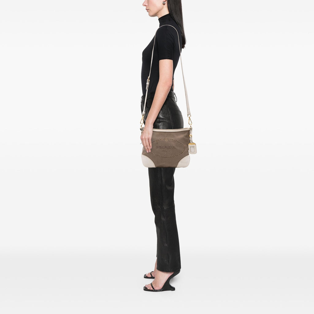 Prada Canvas Canapa Logo Crossbody