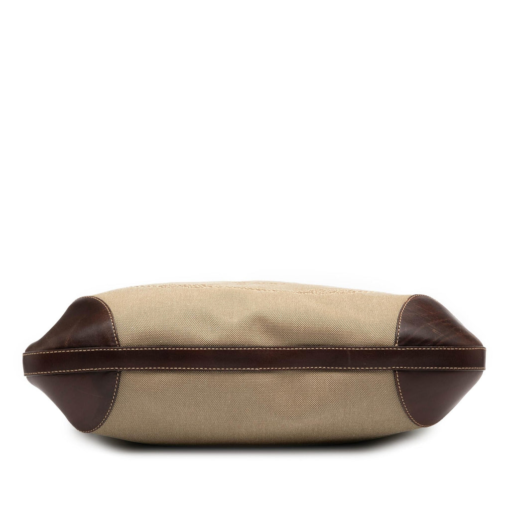 Prada Canvas Canapa Logo Hobo