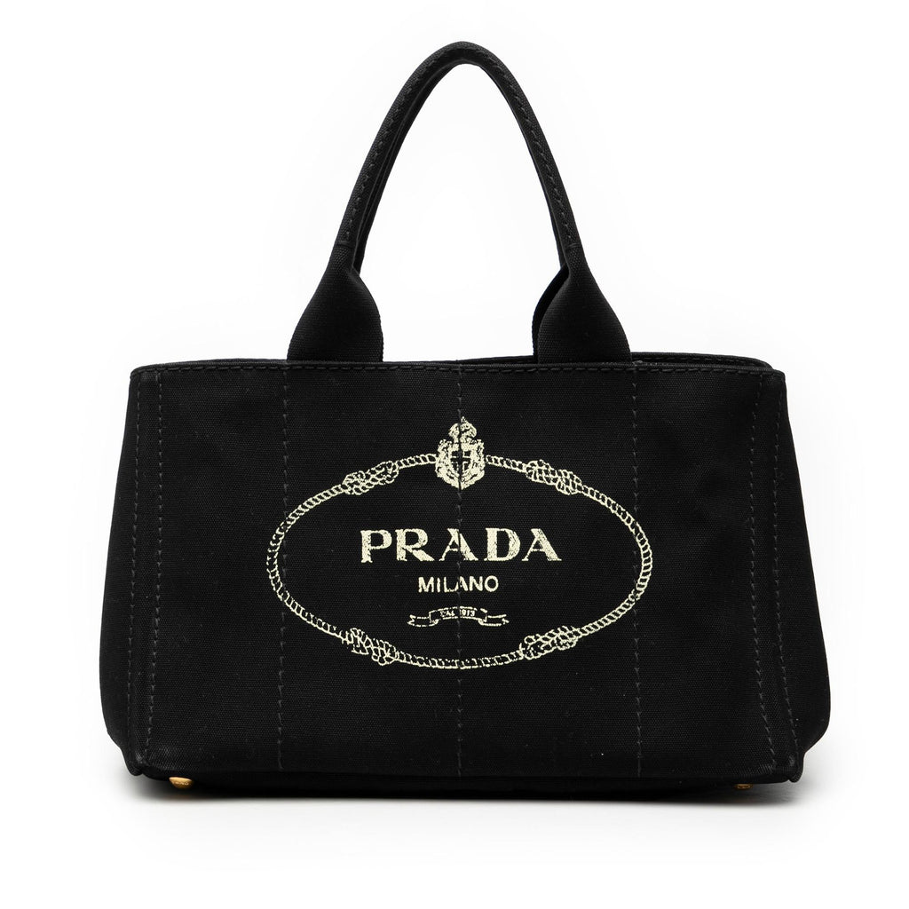 Prada Canvas Canapa Logo Satchel