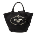 Prada Canvas Canapa Logo Satchel