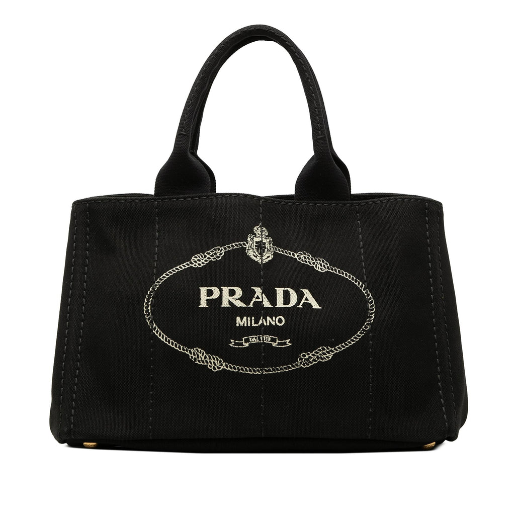 Prada Canvas Canapa Logo Tote