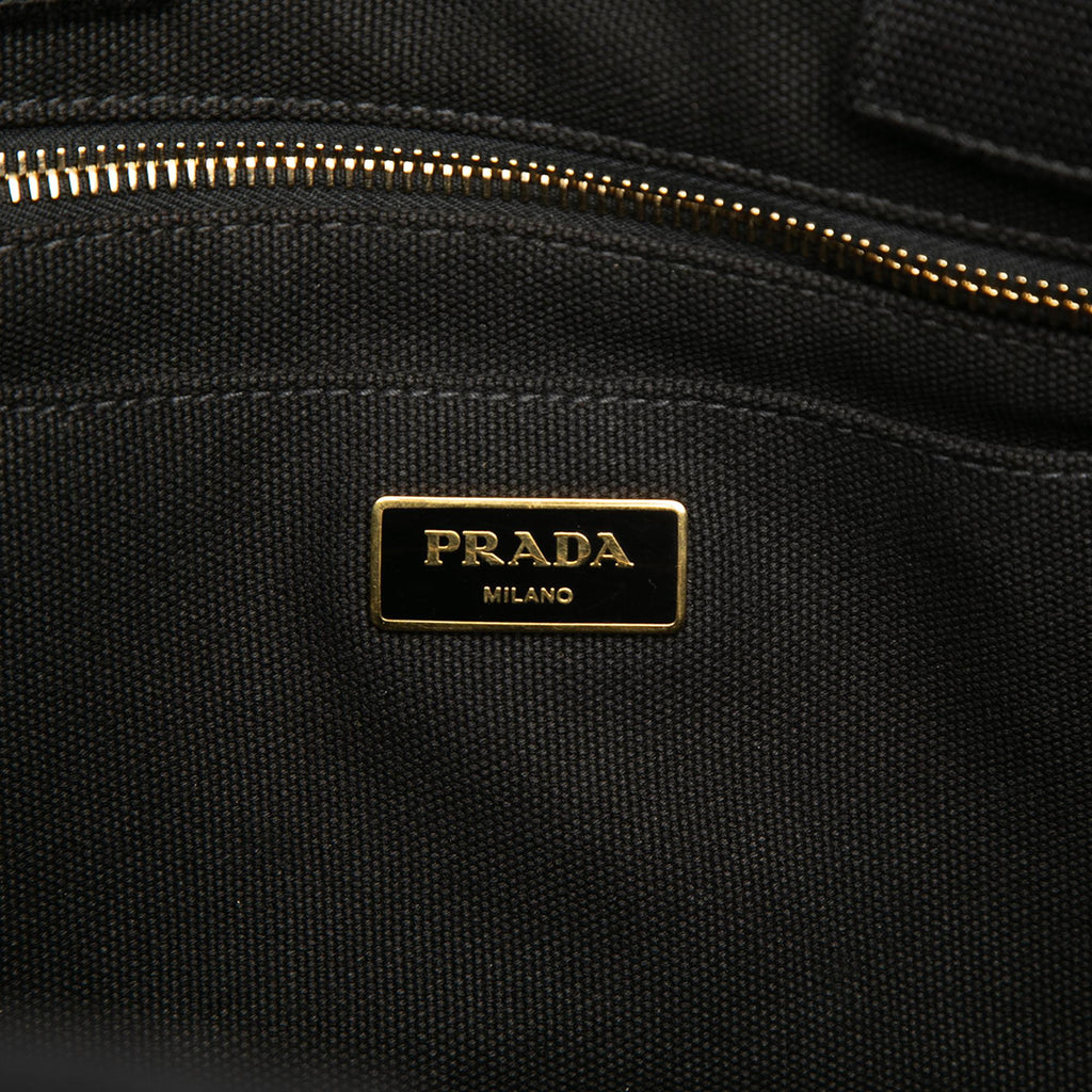 Prada Canvas Canapa Logo Tote