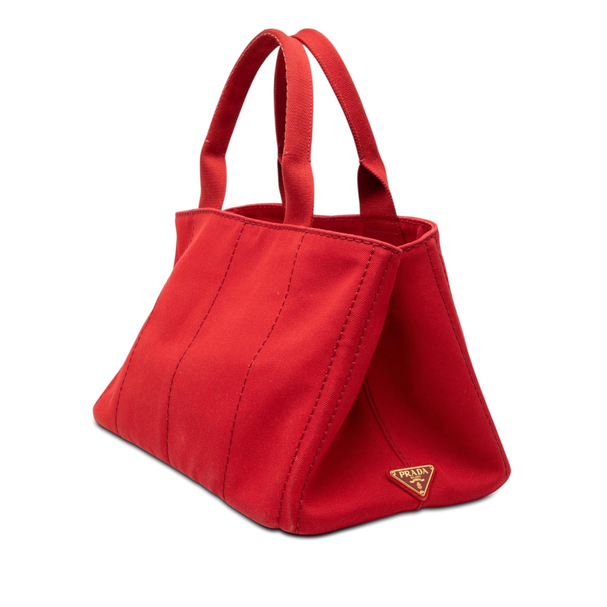 Prada Canvas Canapa Logo Tote