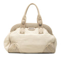 Prada Canvas Canapa Mistolino Frame Satchel