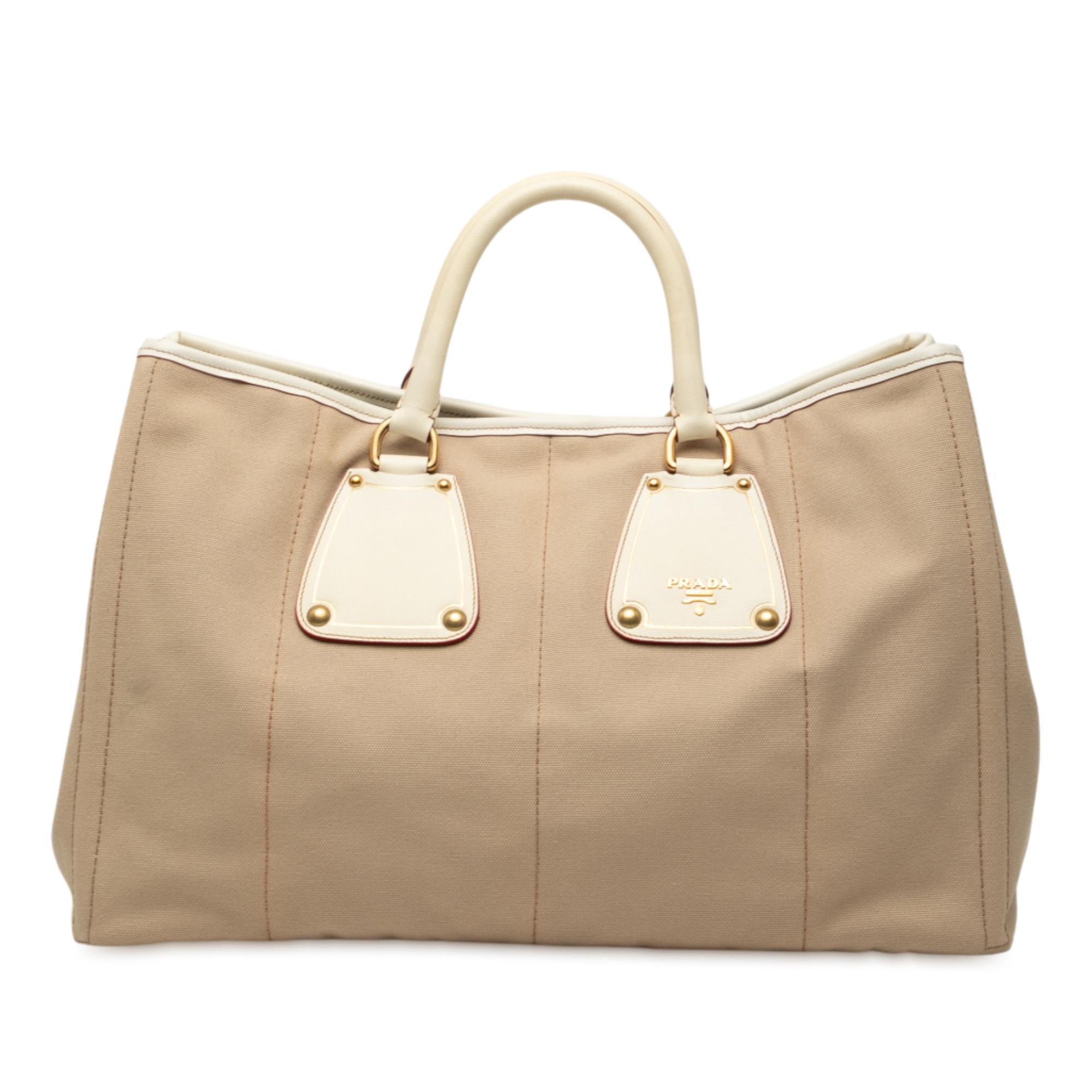 Prada Canvas Canapa Tote
