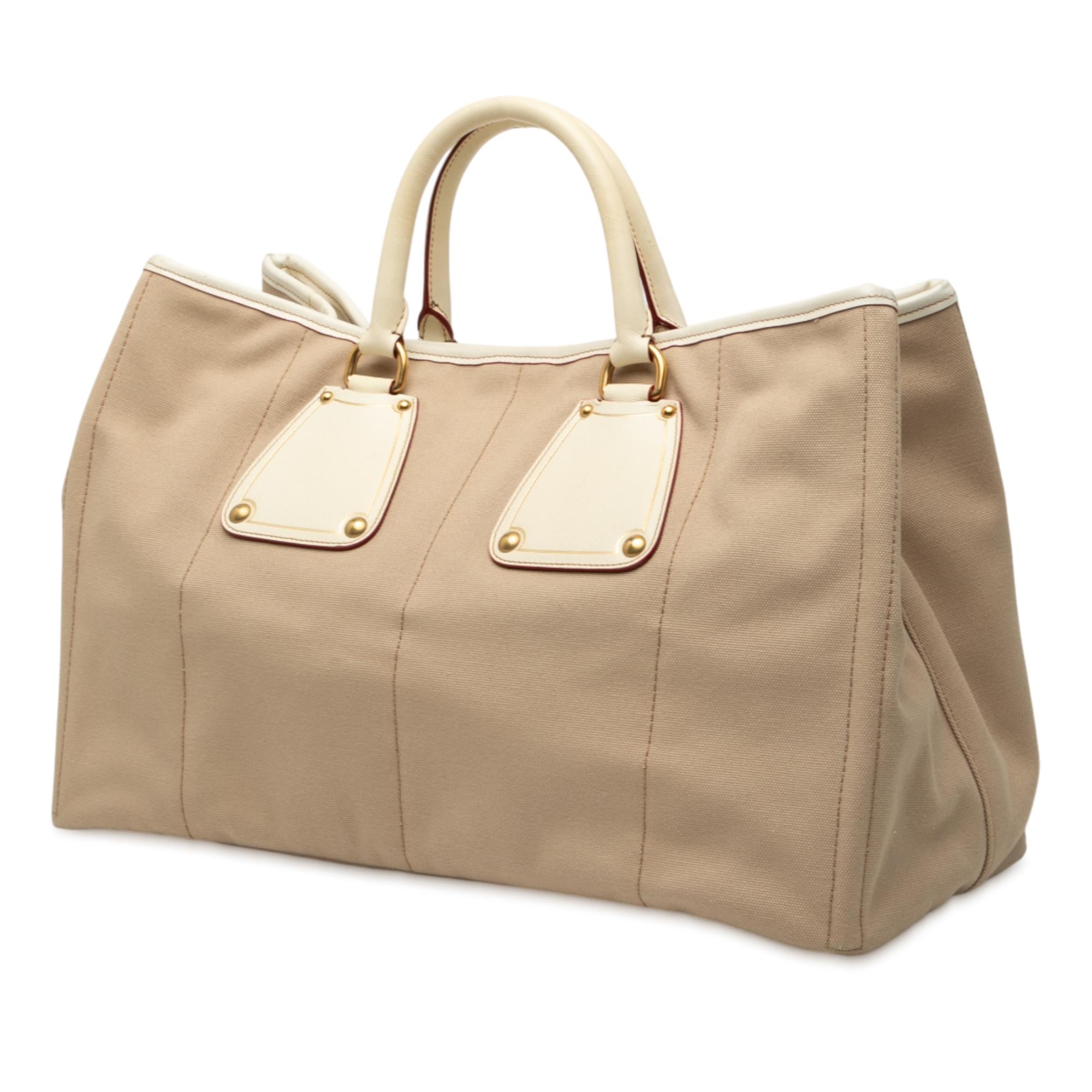 Prada Canvas Canapa Tote