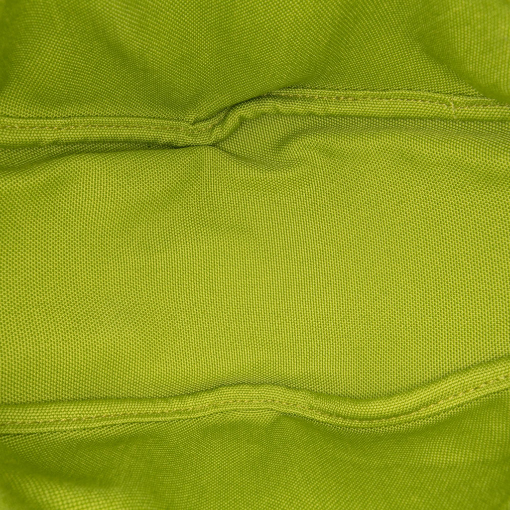 Prada Canvas Canapa Triangle Logo Wristlet Clutch