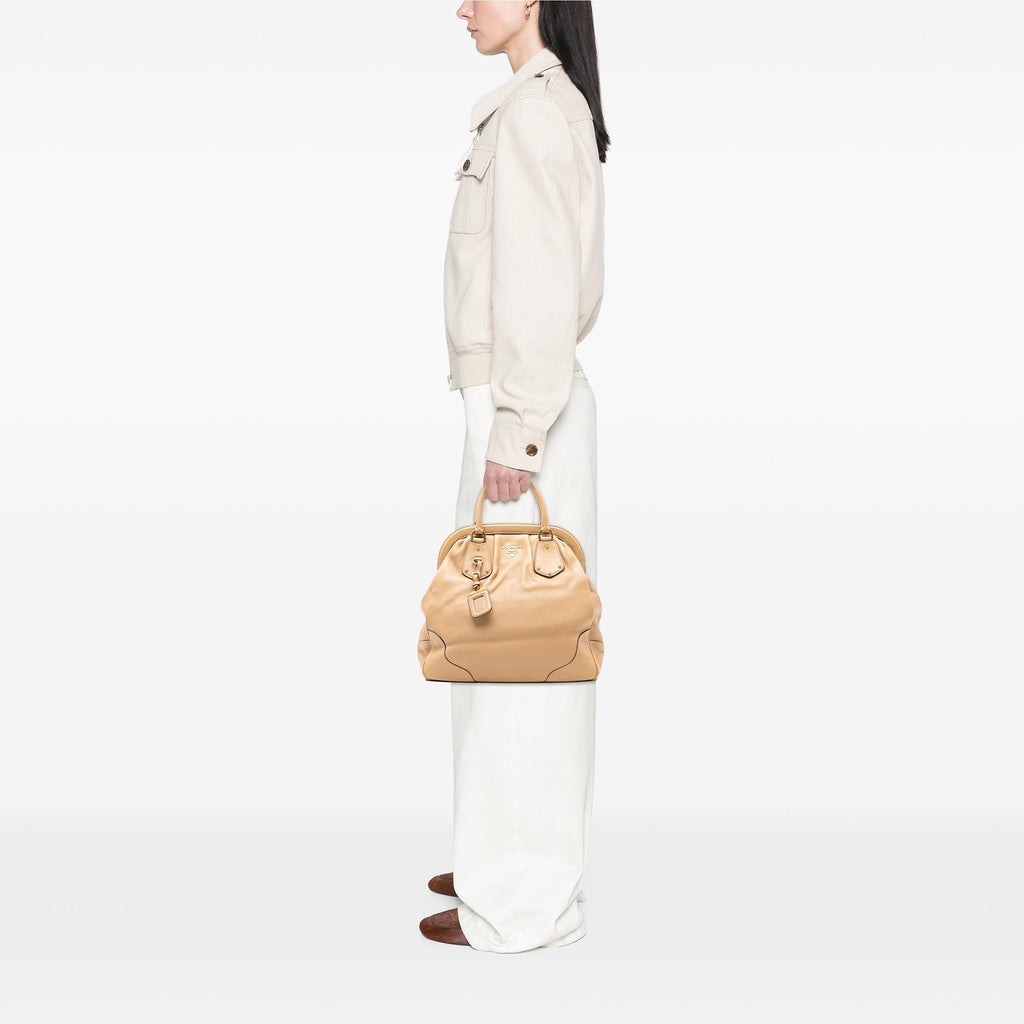 Prada Cervo Antik Frame Handbag