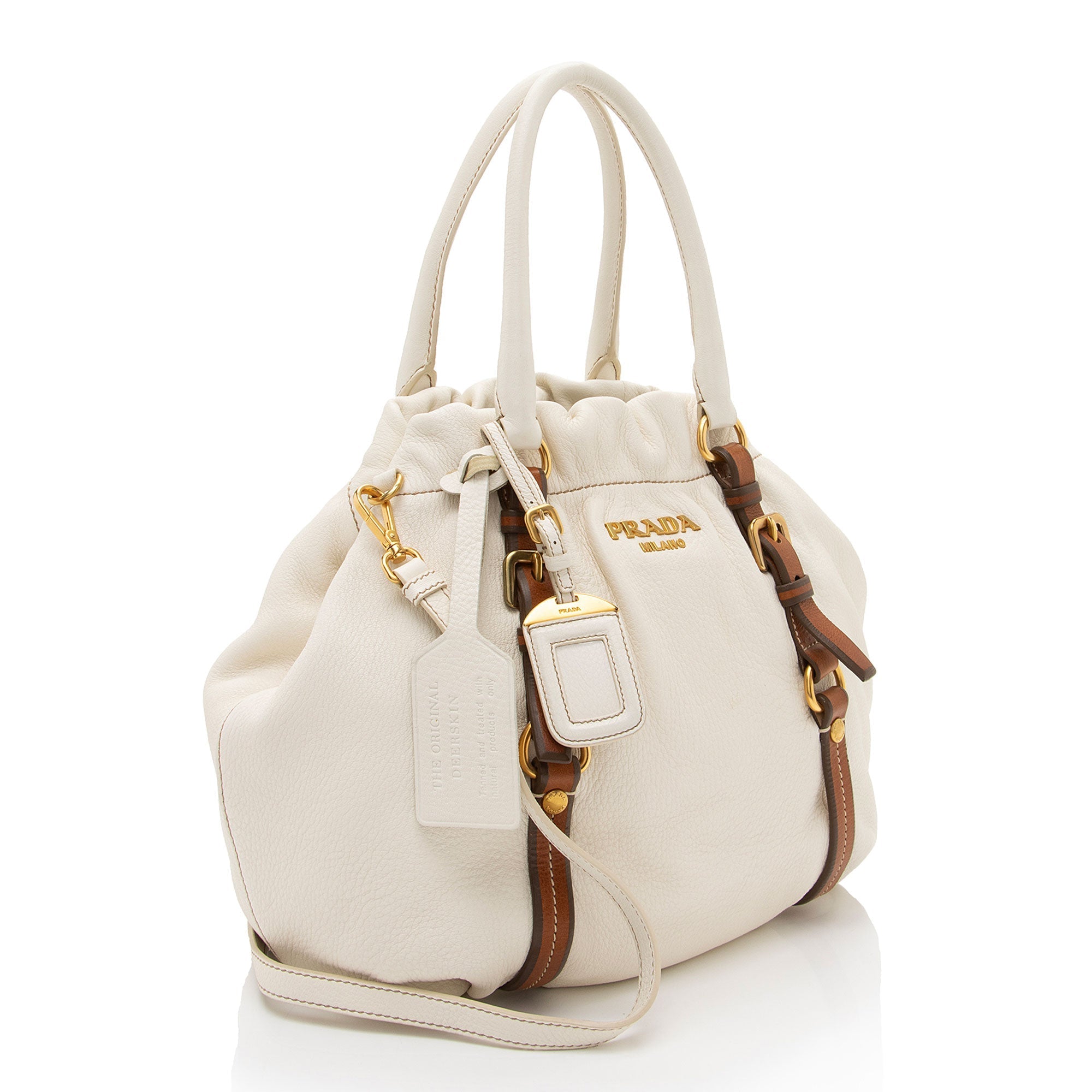 Prada Cervo Antik Shoulder Bag (SHF-eT3v2w)
