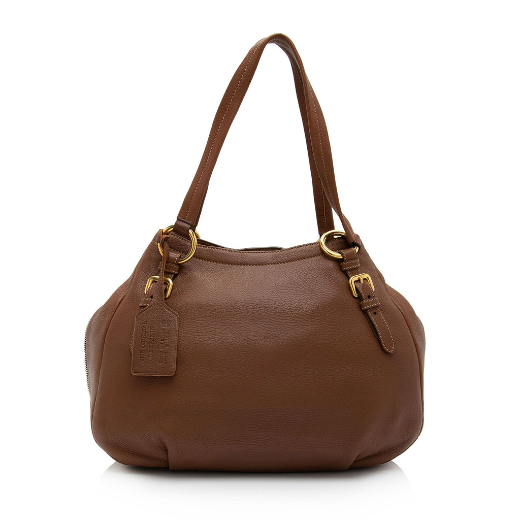 Prada Cervo Sacca 2 Manici Shoulder Bag (SHF-otdjn1)