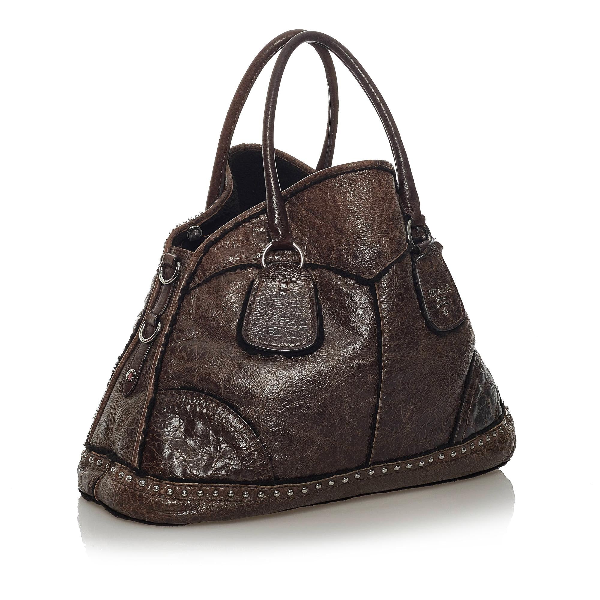 Prada Cervo Shine Tote Bag (SHG-29245)