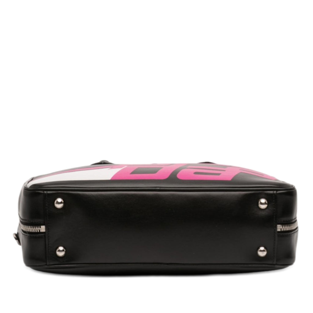 Prada City Calf Racing Satchel